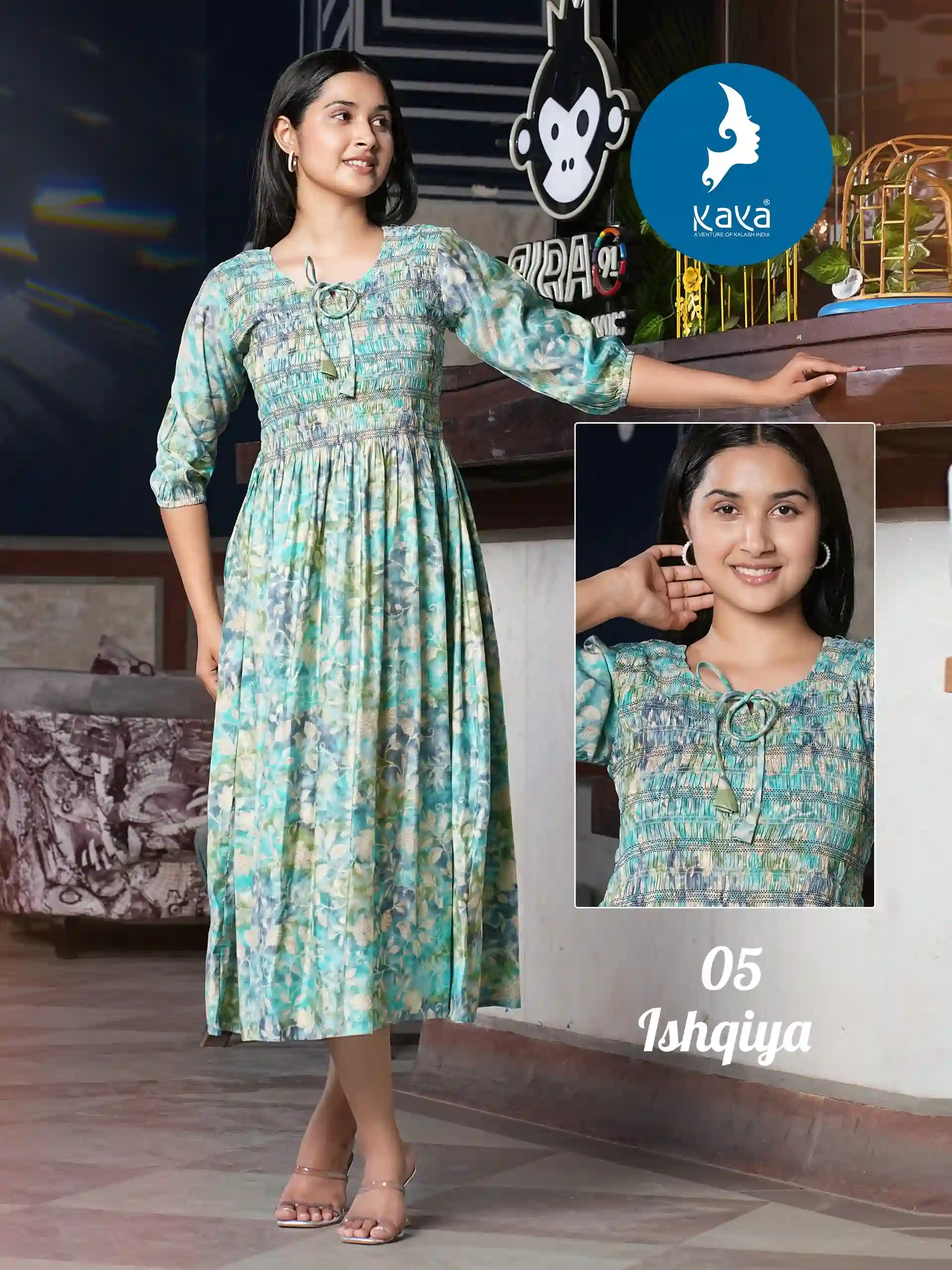 Kaya Ishqiya Chanderi Wholesale Anarkali Kurtis Catalog